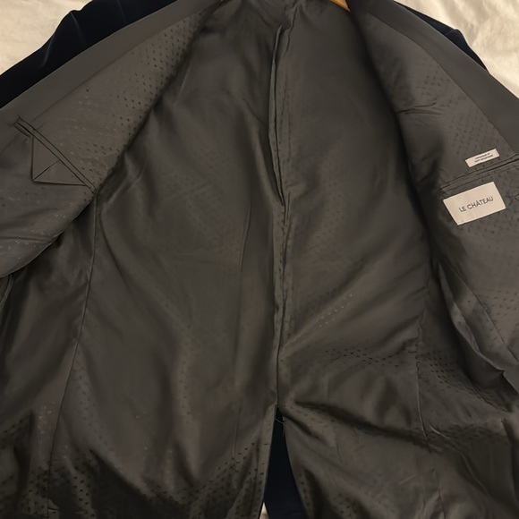 Le Chateau - Blue Velvet Cocktail Jacket - Picture 4 of 7